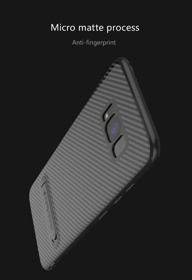 เคส S8 , S8 Plus เคสลายเคฟล่า มีขาตั้ง